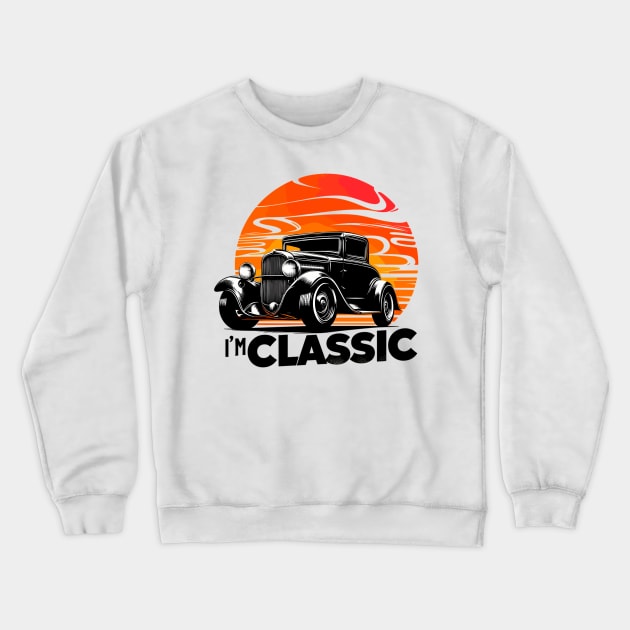 Classic car Crewneck Sweatshirt by Vehicles-Art